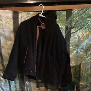 Men's Black Hooded Jacket